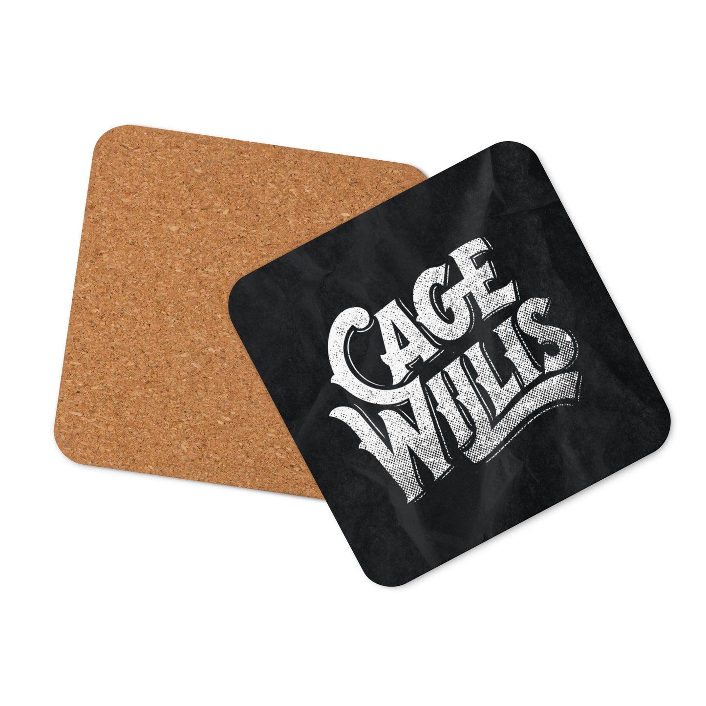 Cage Willis Cork-Back Coaster